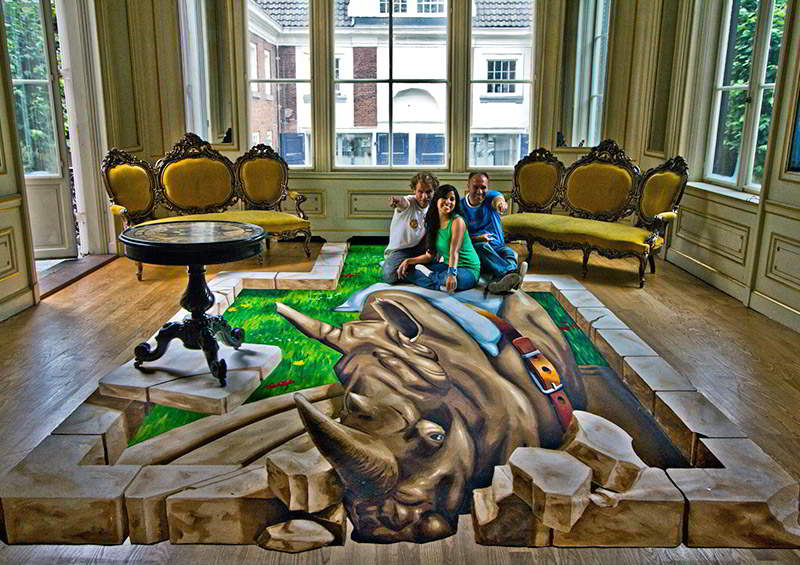 Rhino at Escher museum – The Hague