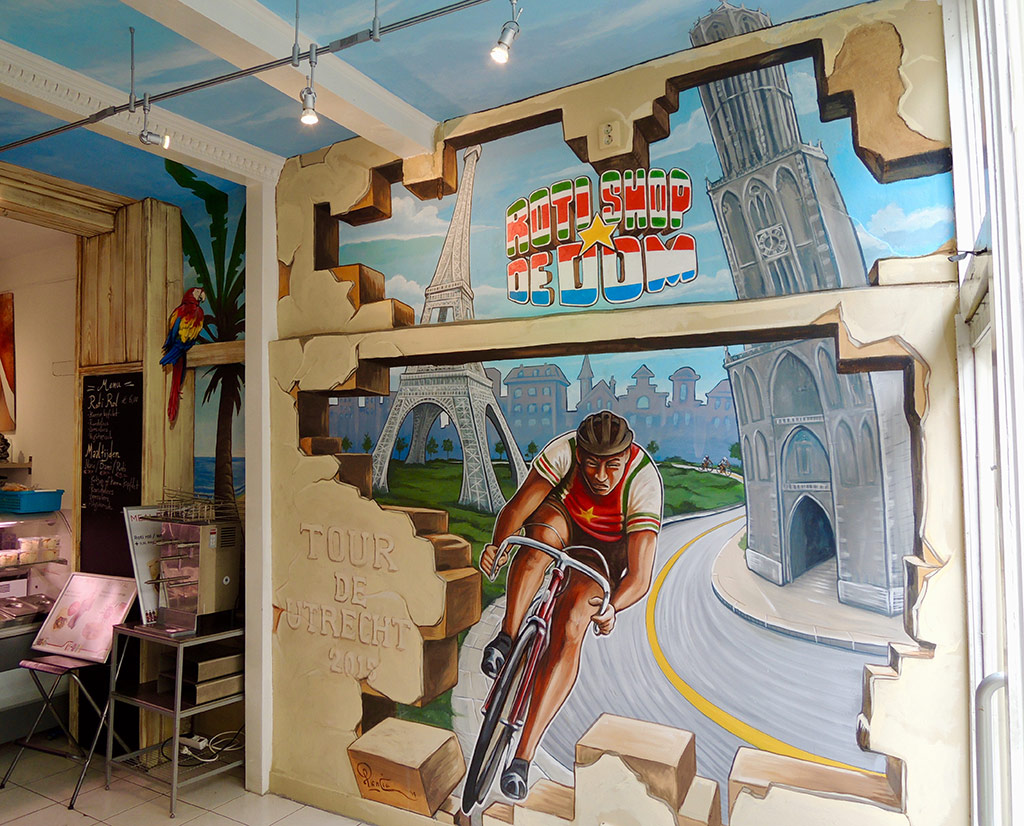 3D Wallpainting Roti Shop De Dom – Utrecht