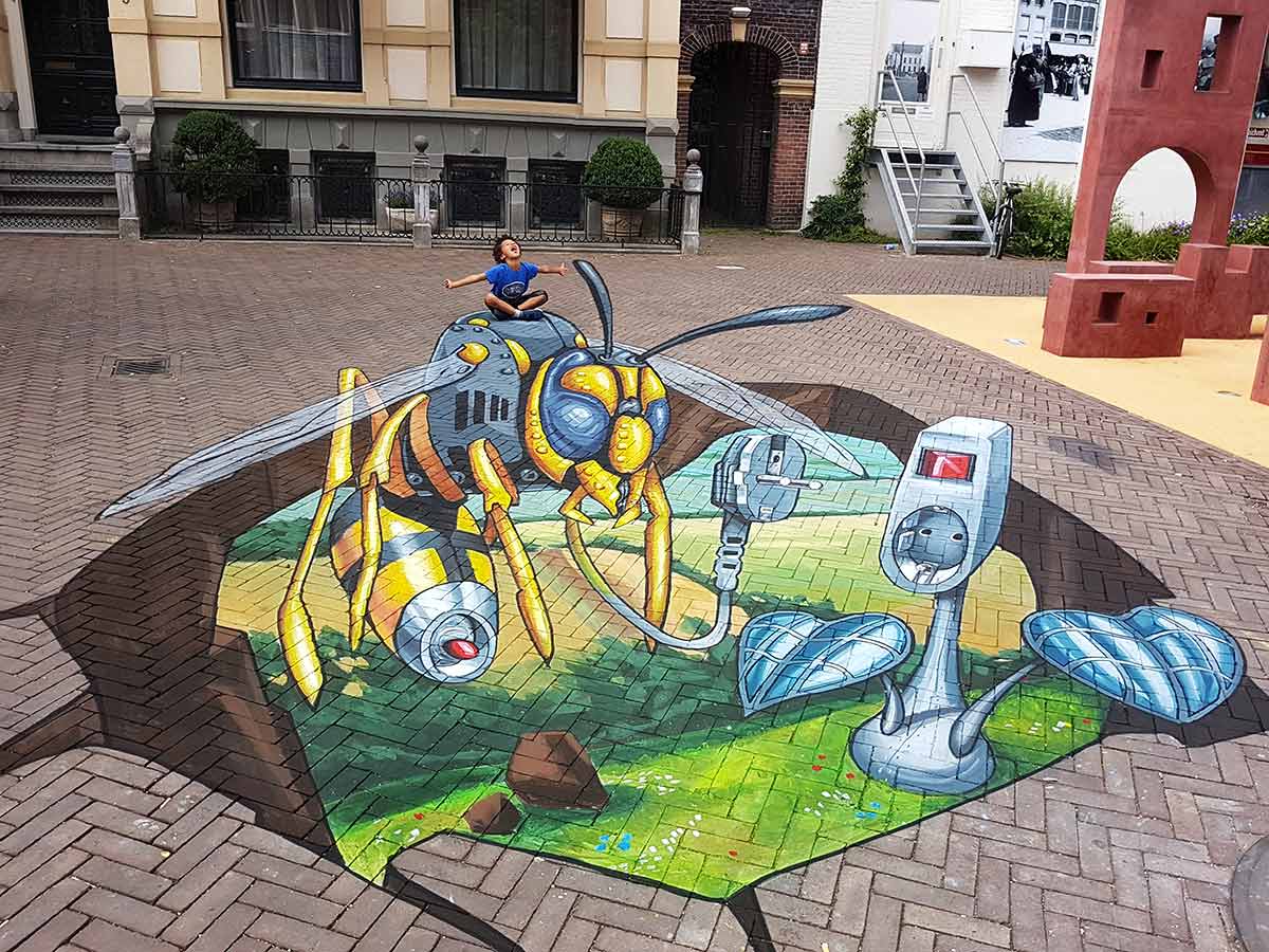 3D Streetpainting Climate Street Painting Festival Zwolle