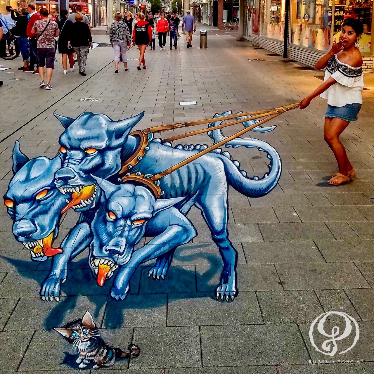 3D Streetpainting at Internationales StreetArt Festival Wilhelmshaven, Germany 2018