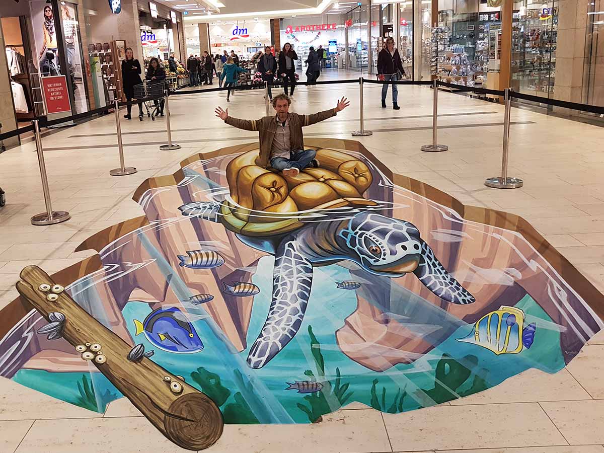 3D Streetpaintings at Citti-Park, Germany
